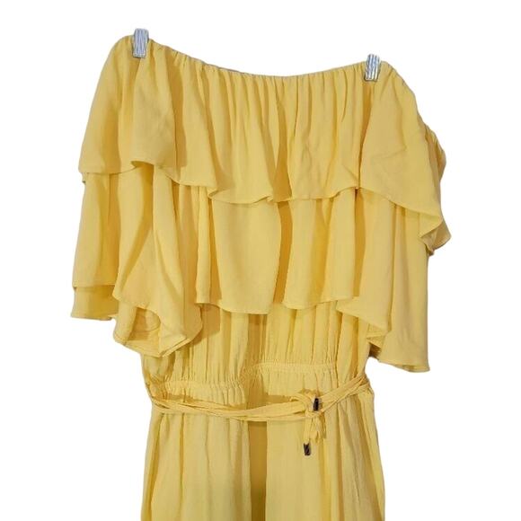 NEW CITY CHIC Dress Women's Sz 20 Midi Off-Shoulder Cruise Vacay - Picture 7 of 10